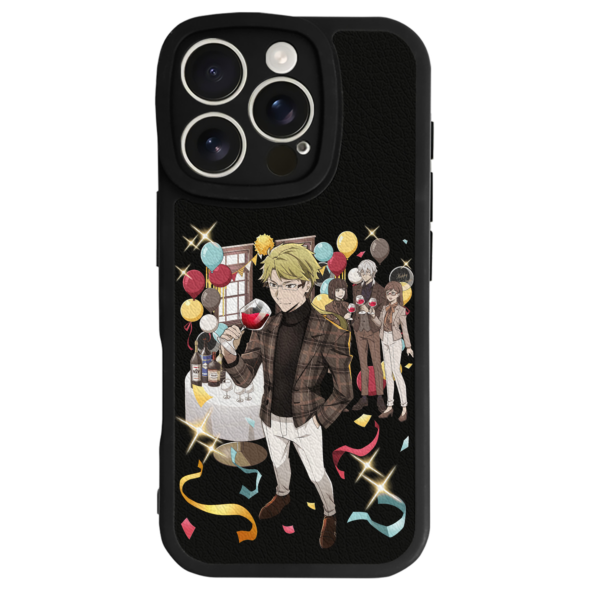 （画像用） 文豪ストレイドッグス Bungo Stray Dogs 【iPhone 16シリーズ対応】シリコンスマホケース（レザー調） 材質：シリコン